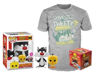 Product detail of Funko POP &amp; Tee: Looney Tunes Sylvester and Tweety, velikost L (exkluzivní sada s tričkem)
