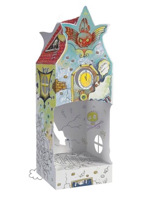 Product detail of Monumi Skládačka k vymalování - Strašidelná vila XXL 70 cm