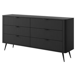 Product detail of ArtLas Komoda LINA 163 6S | černá