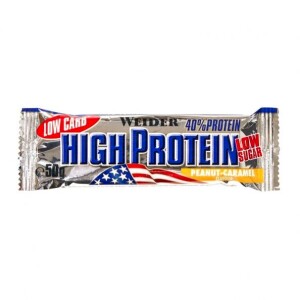 Product detail of Weider 40% Protein Low Carb High Protein Bar 50 g oříšek - karamel