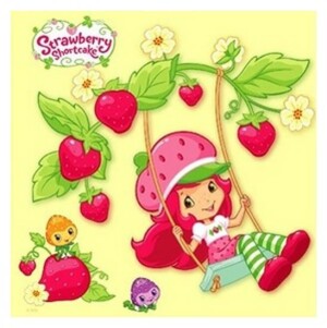 Product detail of Strawberry Shortcake - omalovánky čtverec s háčkem na zavěšení