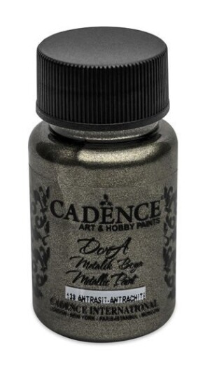 Product detail of Metalická akrylová barva Cadence Dora Metalic - antracitová / 50 ml