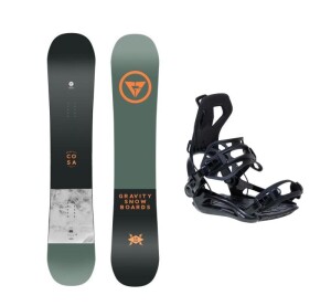 Product detail of Gravity Cosa 24/25 pánský snowboard + Raven RAGE Fastec FT360 black vázání