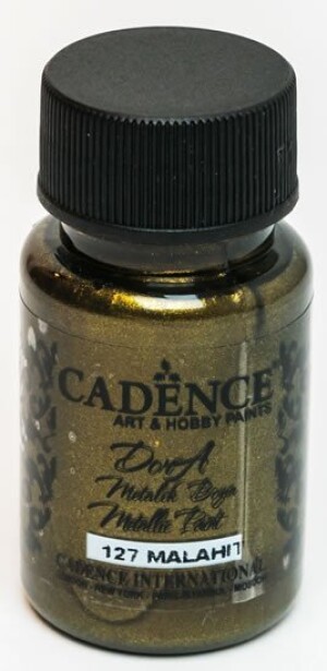 Product detail of Metalická akrylová barva Cadence Dora Metalic - zlato zelená / 50 ml