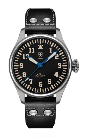 Product detail of Biatec Corsair Vintage 03 - Černý řemínek v pilotním stylu