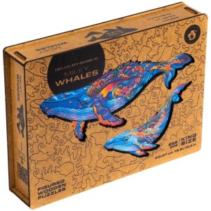 Product detail of UNIDRAGON dřevěné puzzle - Velryba, velikost KS (31x41cm)