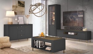Product detail of Dolmar Obývací stěna MORASS | černá