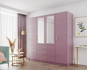 Product detail of ArtStol Šatní skříň BALI 2 D4 | fialová