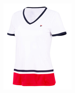 Product detail of Dámské tričko Fila  T-Shirt Elisabeth White/Fila Red M