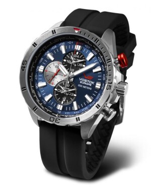 Product detail of Vostok Europe Almaz Multifunctional Line YM26-320A652S - Černý silikonový řemínek