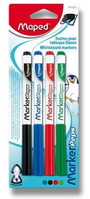 Product detail of Maped - Popisovač WhiteboardPeps 1,5 mm - mix barev 4 ks
