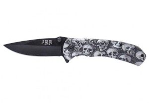 Product detail of Joker nůž Decorado Skulls black 85 mm