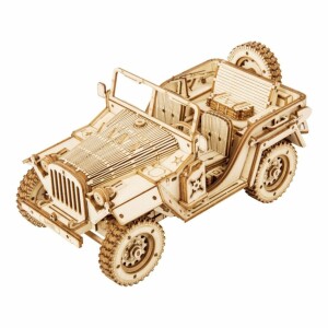 Product detail of RoboTime 3D dřevěné puzzle Vojenský džíp