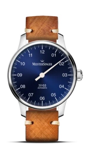 Product detail of MeisterSinger N°03 38mm BM9908 - Světle hnědý vintage řemínek