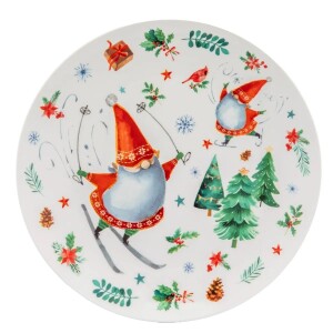 Product detail of Altom Porcelánový dezertní talíř Winter Gnomes 20 cm