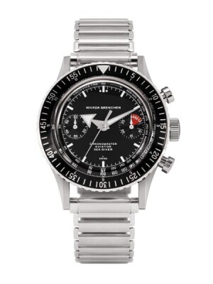 Product detail of Nivada Grenchen Chronomaster White Broad Arrow Inter. Bezel - Manual - Forstner Bonklip