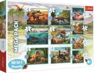 Product detail of Puzzle Dinosauři MEGA PACK 10v1 - Trefl