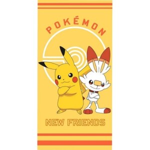 Product detail of Dětská osuška Pokémon Pikachu a Scorbunny, 70 x 140 cm