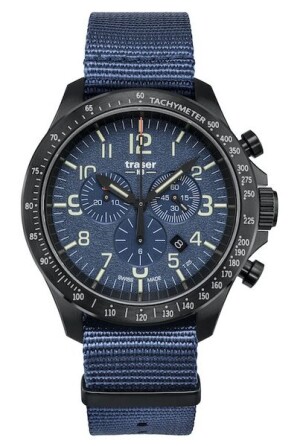 Product detail of Traser P67 Officer Pro Chronograph Blue Nato