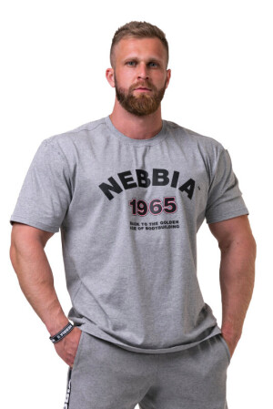 Product detail of Pánské tričko Nebbia 1965 Golden Era T-shirt 192 light grey L
