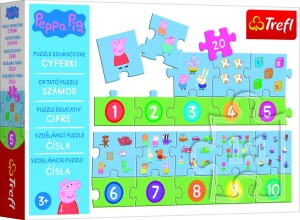Product detail of Trefl Puzzle Peppa Pig - Čísla / 20 dílků - Trefl