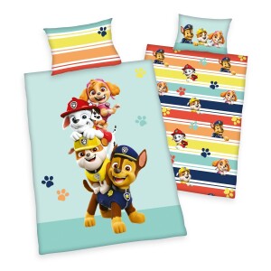 Product detail of Herding Dětské bavlněné povlečení do postýlky Paw Patrol, 40 x 60 cm, 100 x 135 cm