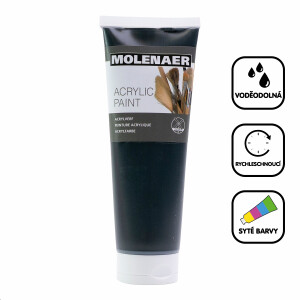 Product detail of Molenaer akrylová barva Molenaer, 250 ml, černá