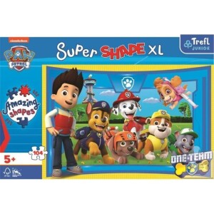Product detail of Trefl Puzzle Super Shape XL Tlapková patrola: Štěněcí kamarádi 104 dílků