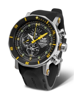 Product detail of Vostok Europe Lunochod-2 Multifuncional Line YM86/620A505 - Černý silikonový řemínek