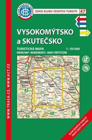 Product detail of KČT 47 Vysokomýtsko, Skutečsko 1:50 000/turistická mapa