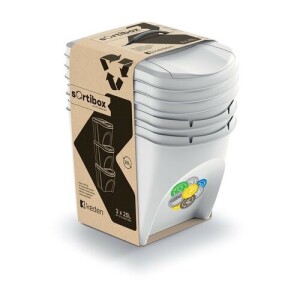 Product detail of Koš na tříděný odpad Sortibox 25 l, 3 ks, popelavě šedá