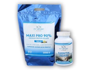 Product detail of FitSport Nutrition Maxi Pro 2500g + Karnitin Taurin 120 cps