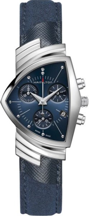 Product detail of Hamilton Ventura Blue Chrono Quartz H24432941