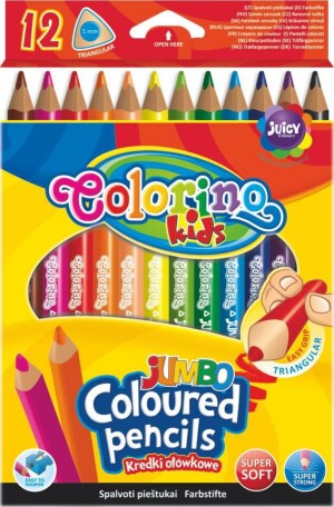Product detail of Colorino pastelky trojhranné JUMBO, 12 barev