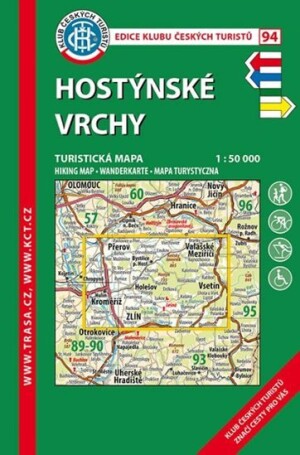 Product detail of Hostýnské vrchy /KČT 94 1:50T Turistická mapa