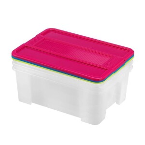 Product detail of Heidrun Úložný box s víkem 10 l, 3 ks