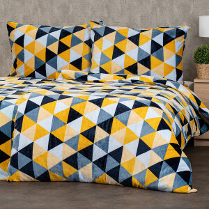 Product detail of 4Home Povlečení mikroflanel Scandi triangle, 160 x 200 cm, 70 x 80 cm