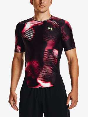 Product detail of Under Armour Iso-Chill Compression Printed Black/Radio Red