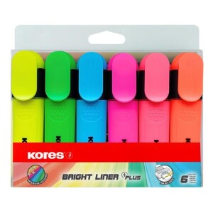 Product detail of Kores BRIGHT LINER zvýrazňovač sada 6 barev