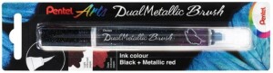 Product detail of Pentel Dual Metallic Brush štětečkový popisovač - černý