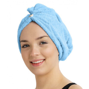 Product detail of Rychleschnoucí froté turban na vlasy modrá