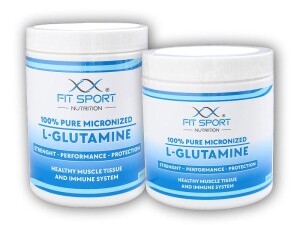 Product detail of FitSport Nutrition 100% Pure Micronized L-Glutamine 550g + 330g