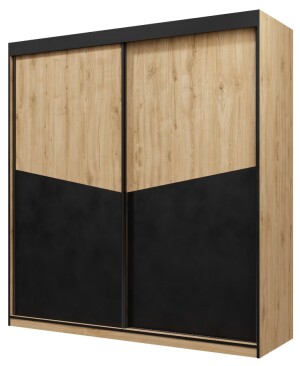 Product detail of ArtAdrk Šatní skříň ATSON | dub/černá 200 cm