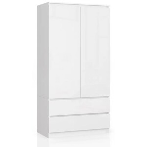Product detail of ArtAko Skříň CLIPS S90 2D 2SZ Barva: bílá/ bílý lesk