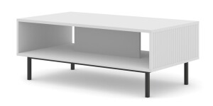 Product detail of ARTBm Konferenční stolek RAVENNA B 90 | bílá matná Provedení: Bílá matná / černá podnož