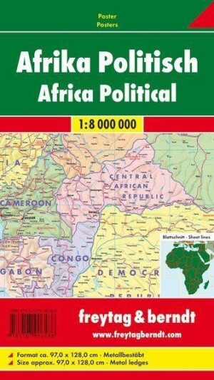 Product detail of AFR B Afrika 1:8 000 000 / politická nástěnná mapa (lištovaná)