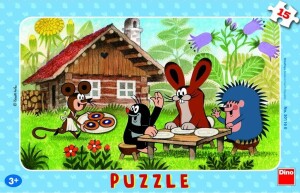Product detail of Puzzle deskové Krtek na návštěvě 15 dílků - Dino