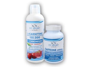 Product detail of FitSport Nutrition L-Carnitine 150000+Chromium 1000ml+Caffeine 200mg+Green Tea 300mg 120 caps