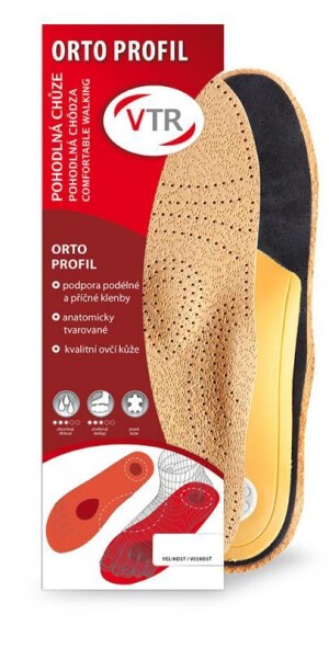 Product detail of VTR Ortopedické vložky kožené Orto Profil POUZE 38 (VÝPRODEJ)