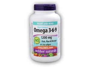 Product detail of Webber Naturals Omega 3-6-9 High Potency 1200 mg 150 tobolek